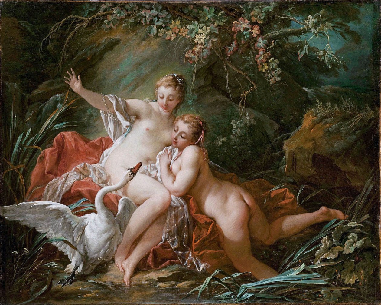 Leda ja joutsen tekijältä François Boucher