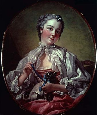 Madame Boucher, n. 1743 (öljy kankaalle) tekijältä François Boucher