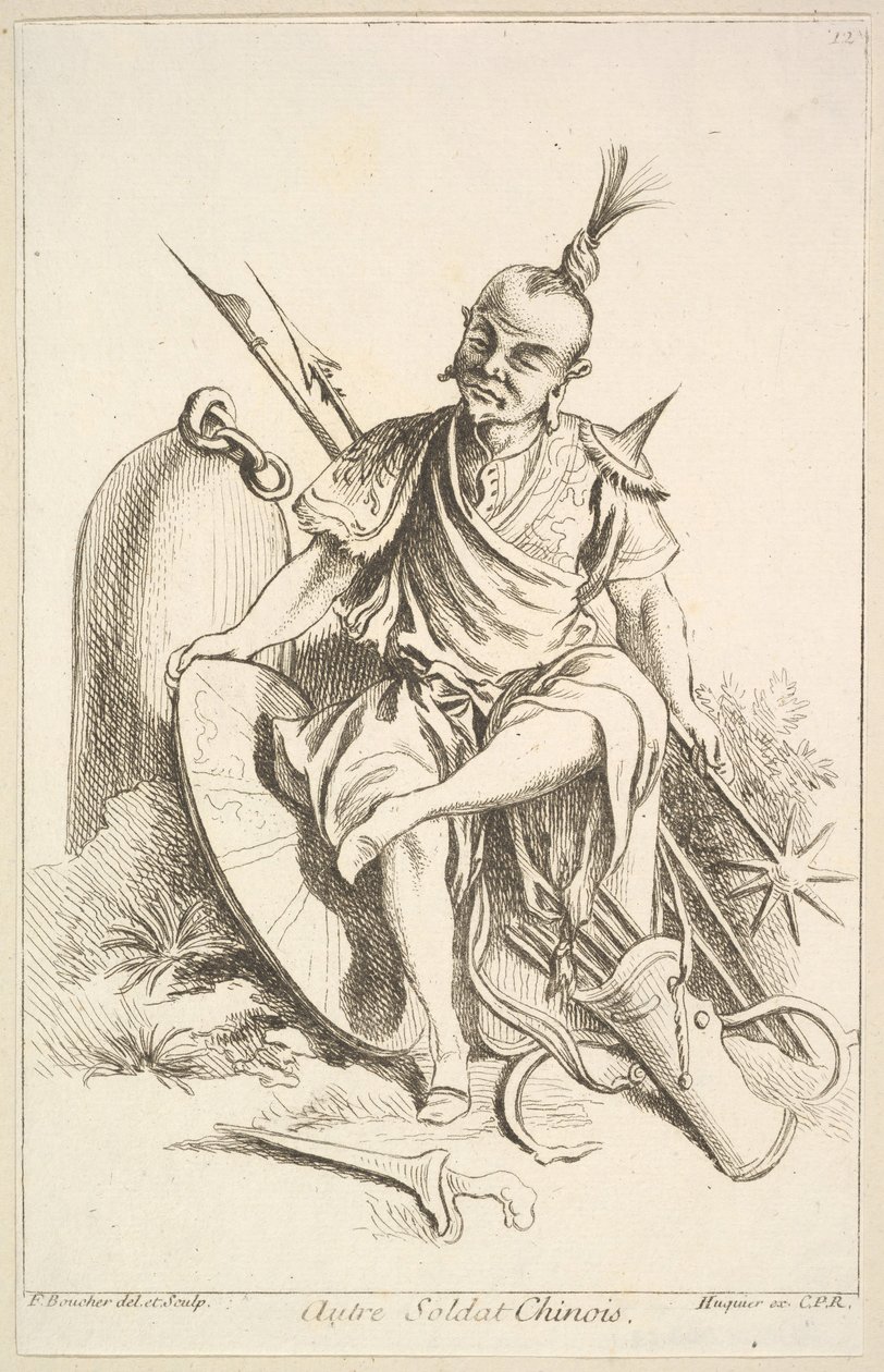Muu kiinalainen sotilas, 1738-45. tekijältä François Boucher