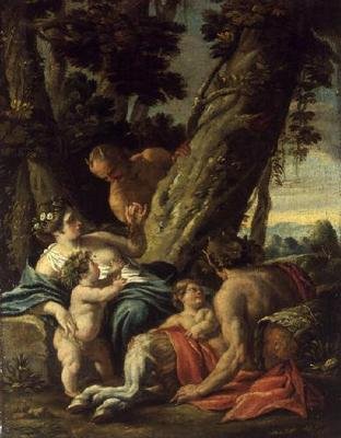 Satyr ja Nymfi, 1700-luku tekijältä François Boucher