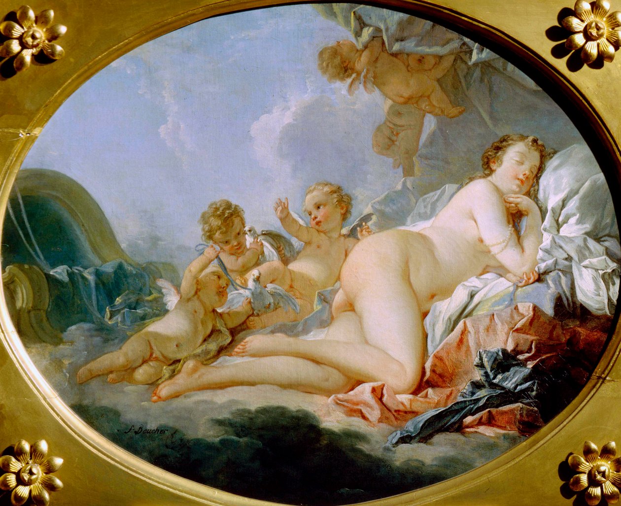 Nukkuva Venus, 1700-luku. tekijältä François Boucher