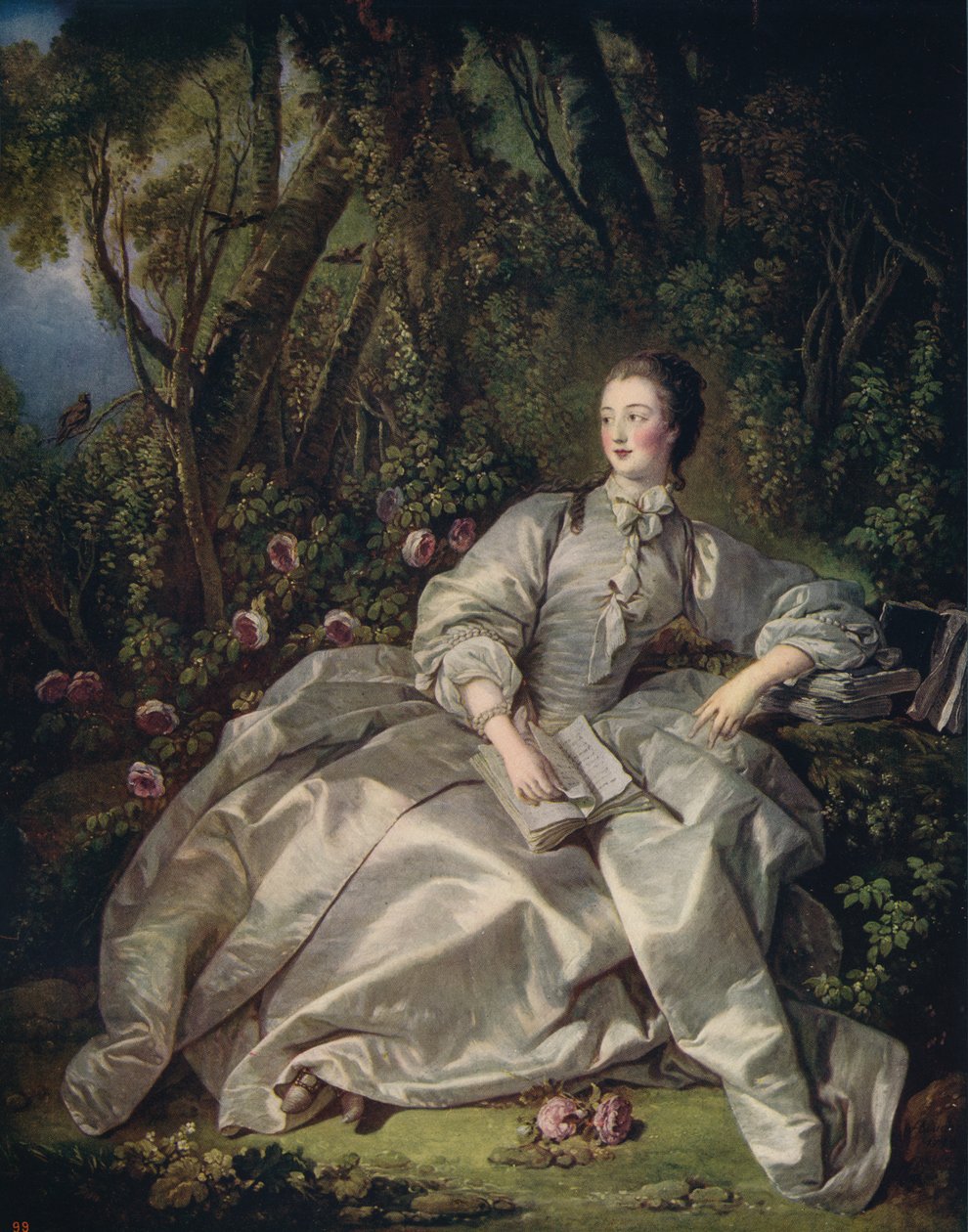 Markiisi De Pompadour, 1758, c1915 tekijältä François Boucher