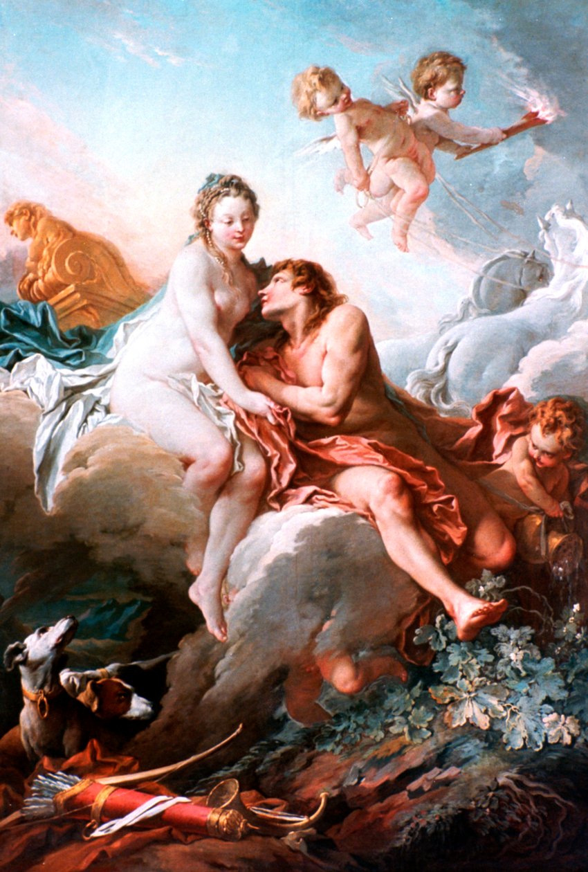 Venus ja Mars, 1725-1770 tekijältä François Boucher