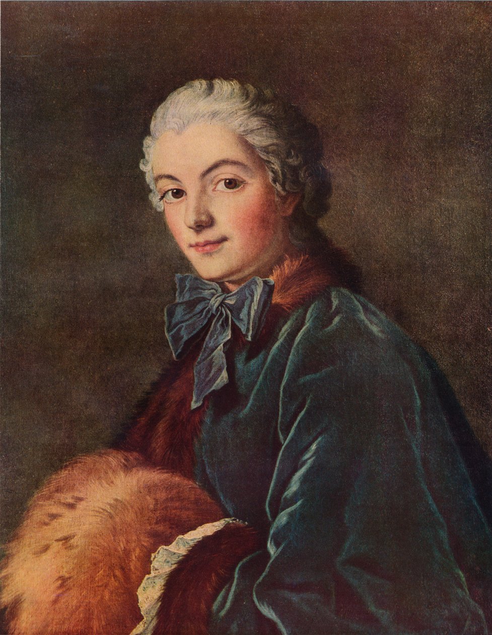 Nuori nainen muhvilla, c1750, 1938 tekijältä François Boucher