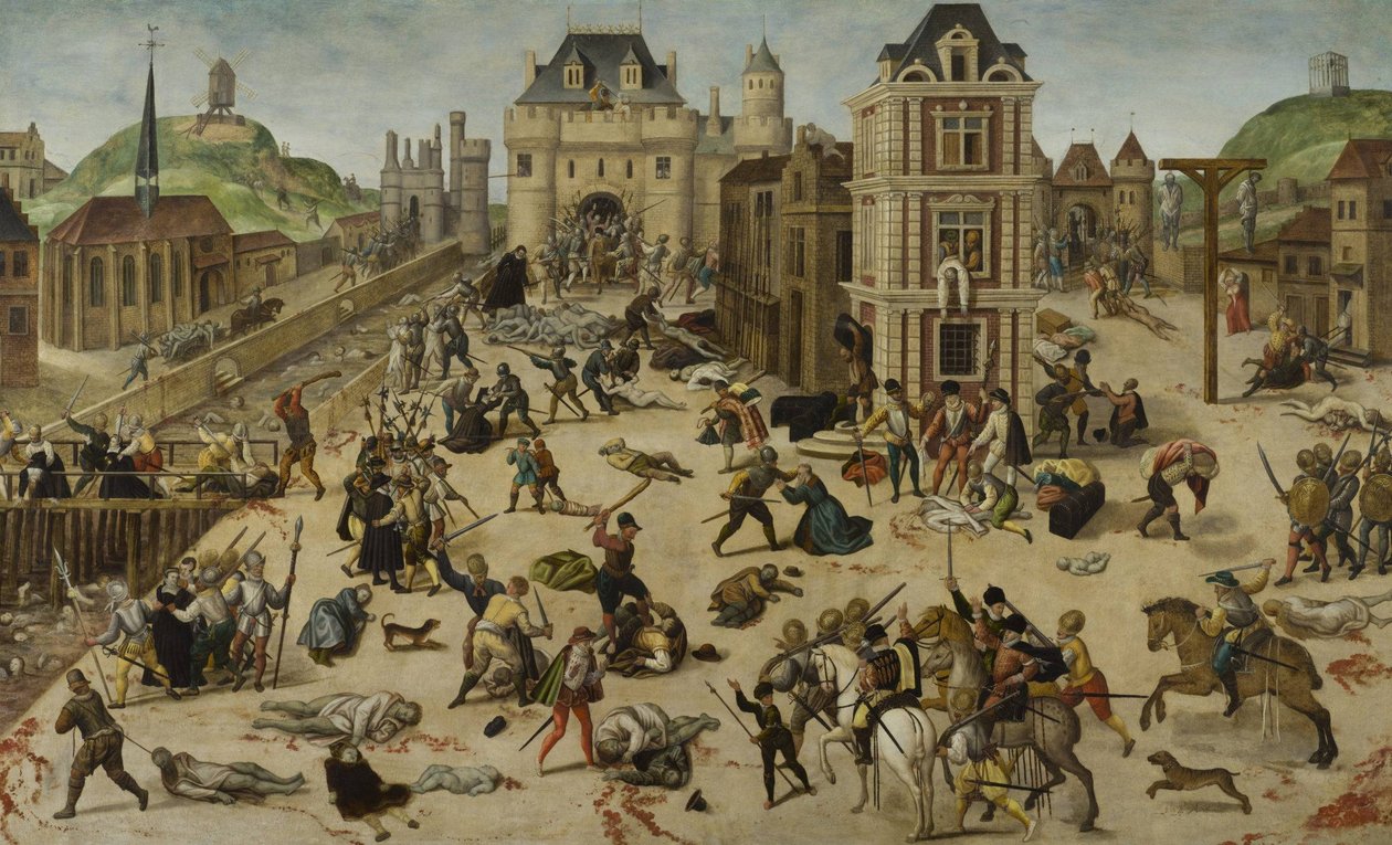 Pyhän Bartholomeuksen päivän verilöyly tekijältä Francois Dubois