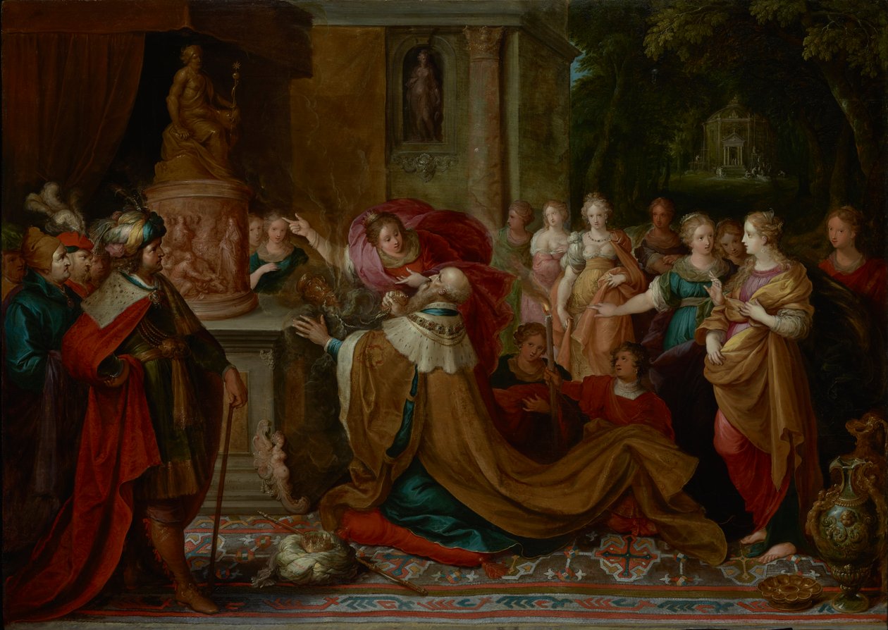 Salomon epäjumalanpalvelus tekijältä Frans Francken the Younger  