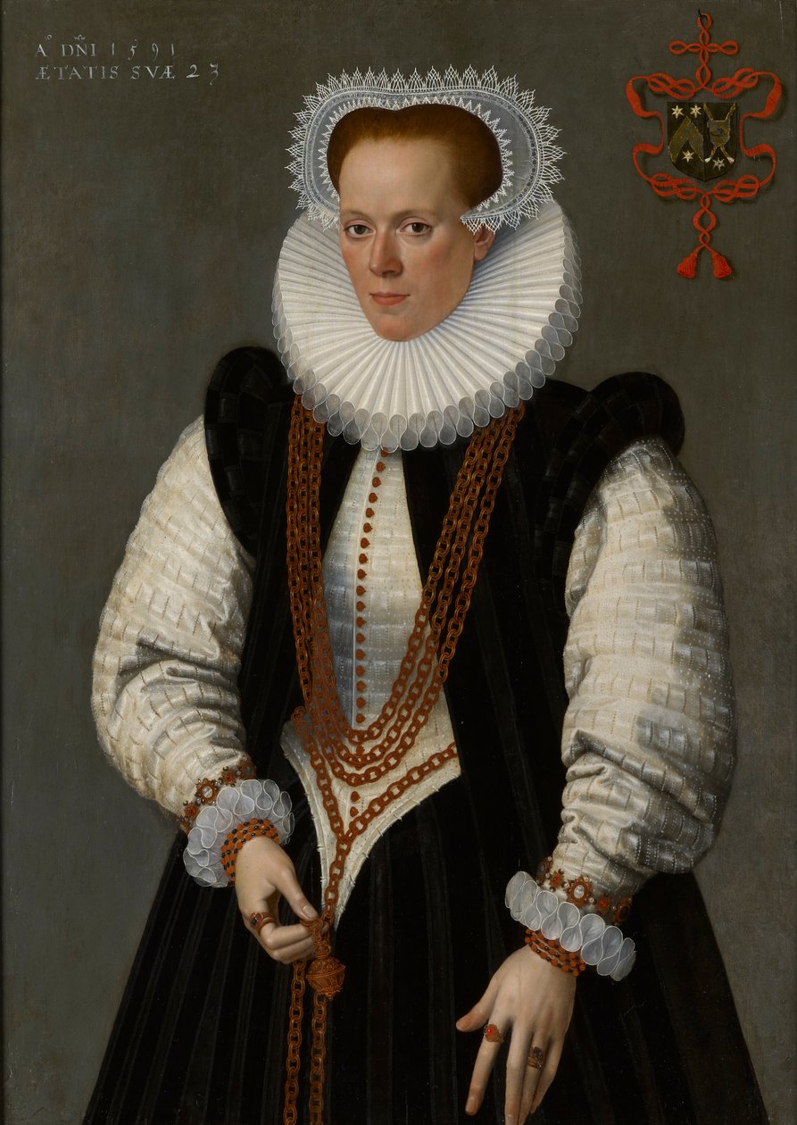 Muotokuva Marie de Huelstresta, Willem van Vyven vaimosta tekijältä Frans Pourbus the Younger