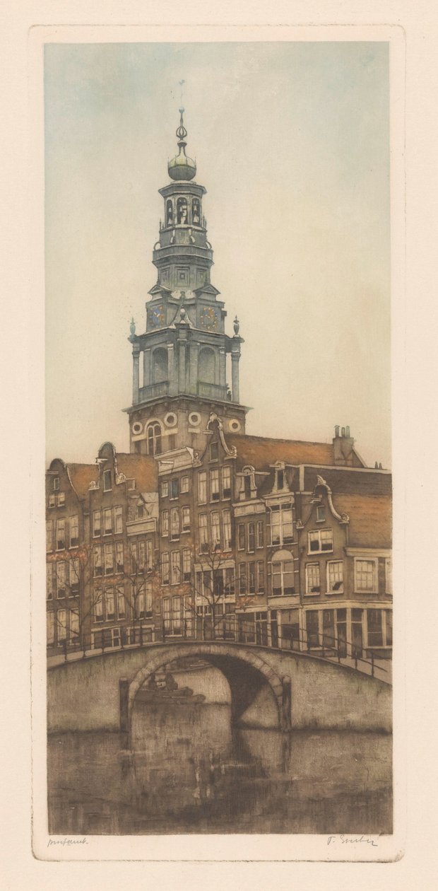 Eteläkirkko Amsterdamissa tekijältä Frans Everbag (signed by artist)