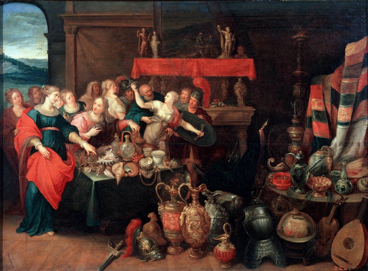 "Achilles Recognized", 1620-luku. tekijältä Frans Francken II