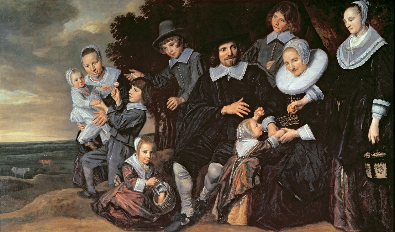Perheryhmä maisemassa, n. 1647-1650 tekijältä Frans Hals