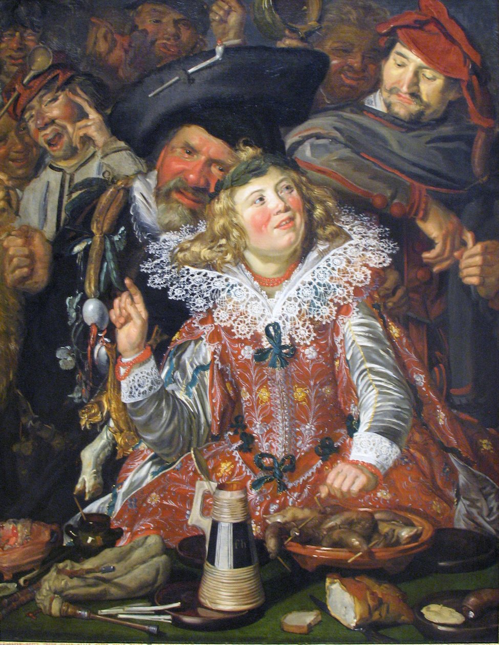 Merrymakers at Shrovetide tekijältä Frans Hals