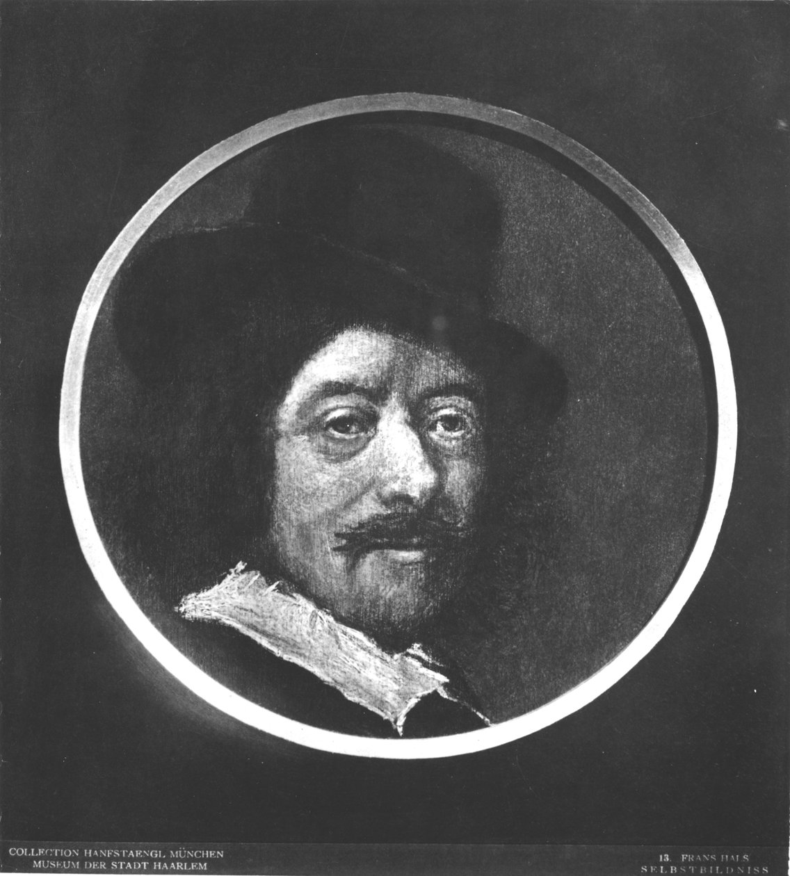 Omakuva (bw valokuva) tekijältä Frans Hals