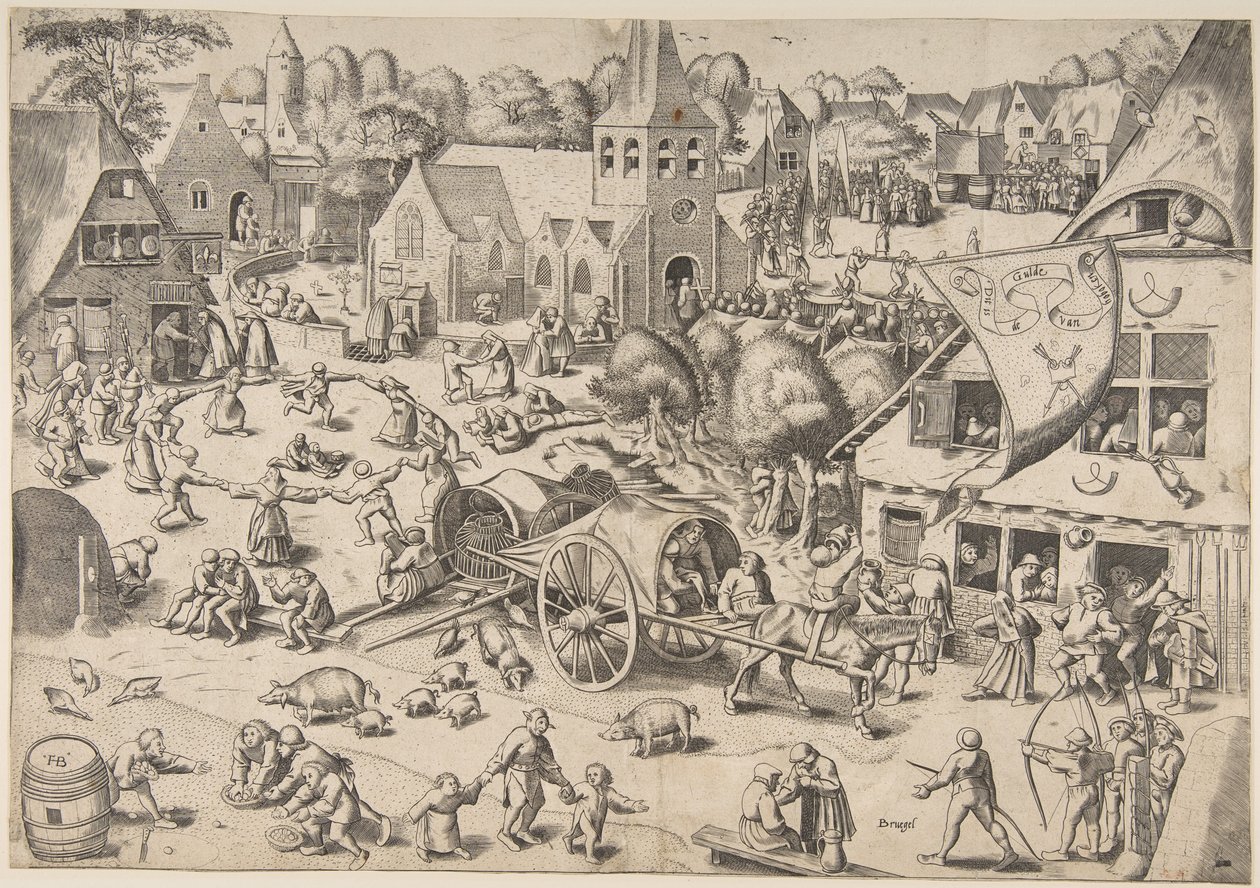 Messut Hobokenissa, noin 1559. tekijältä Frans Hogenberg