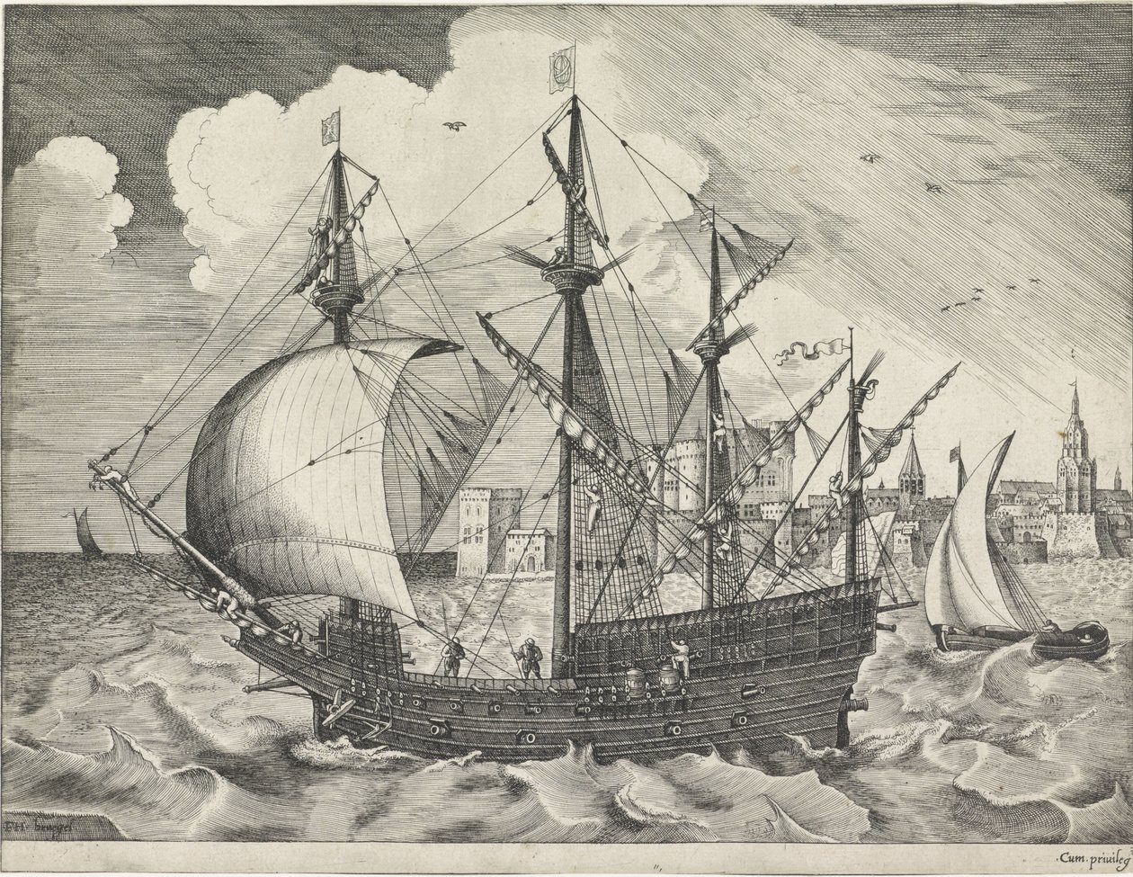 Quatre mestres abandona el port Acaben els vaixells de vela (títol de la sèrie). tekijältä Frans Huys