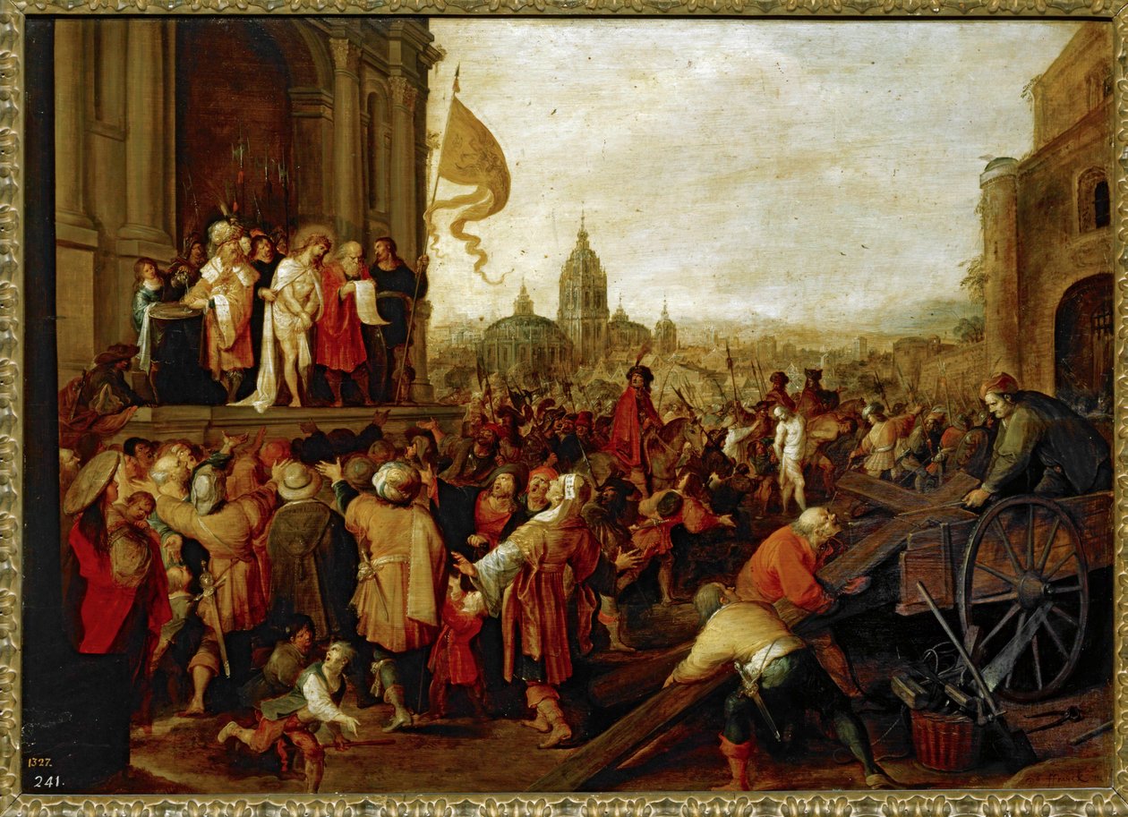 Pilatus tuomitsi Kristuksen ... tekijältä Frans II the Younger Francken