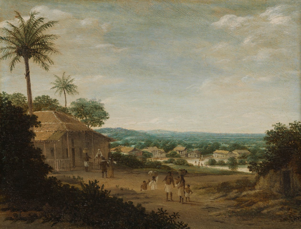 Brasilian kylä Brasilialainen kylä tekijältä Frans Post