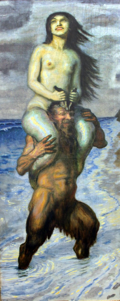 Faun ja merenneito tekijältä Franz von Stuck