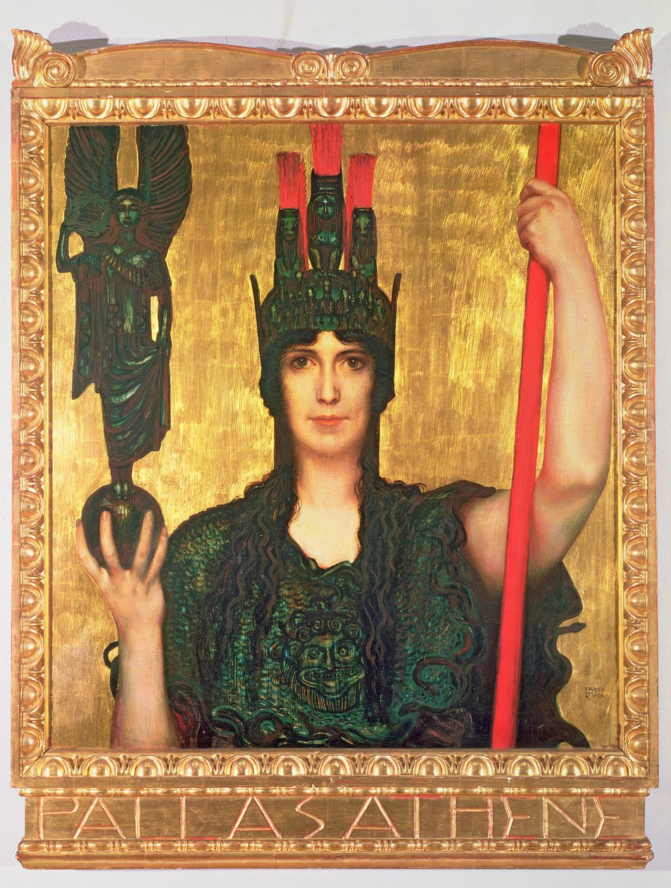 Pallas Athena, 1898 (paneeli) tekijältä Franz von Stuck