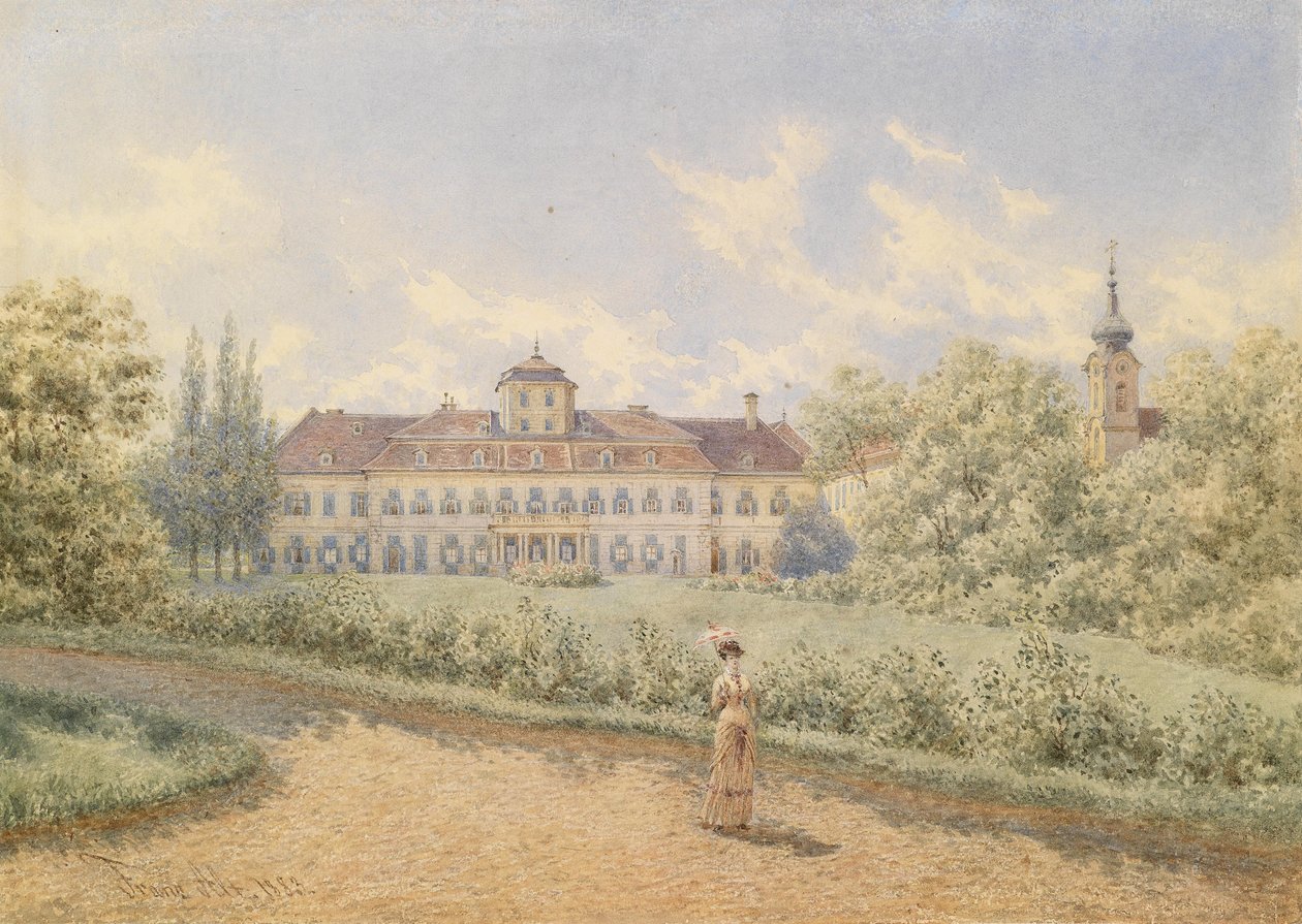 Blauer Hof Laxenburg tekijältä Franz Alt