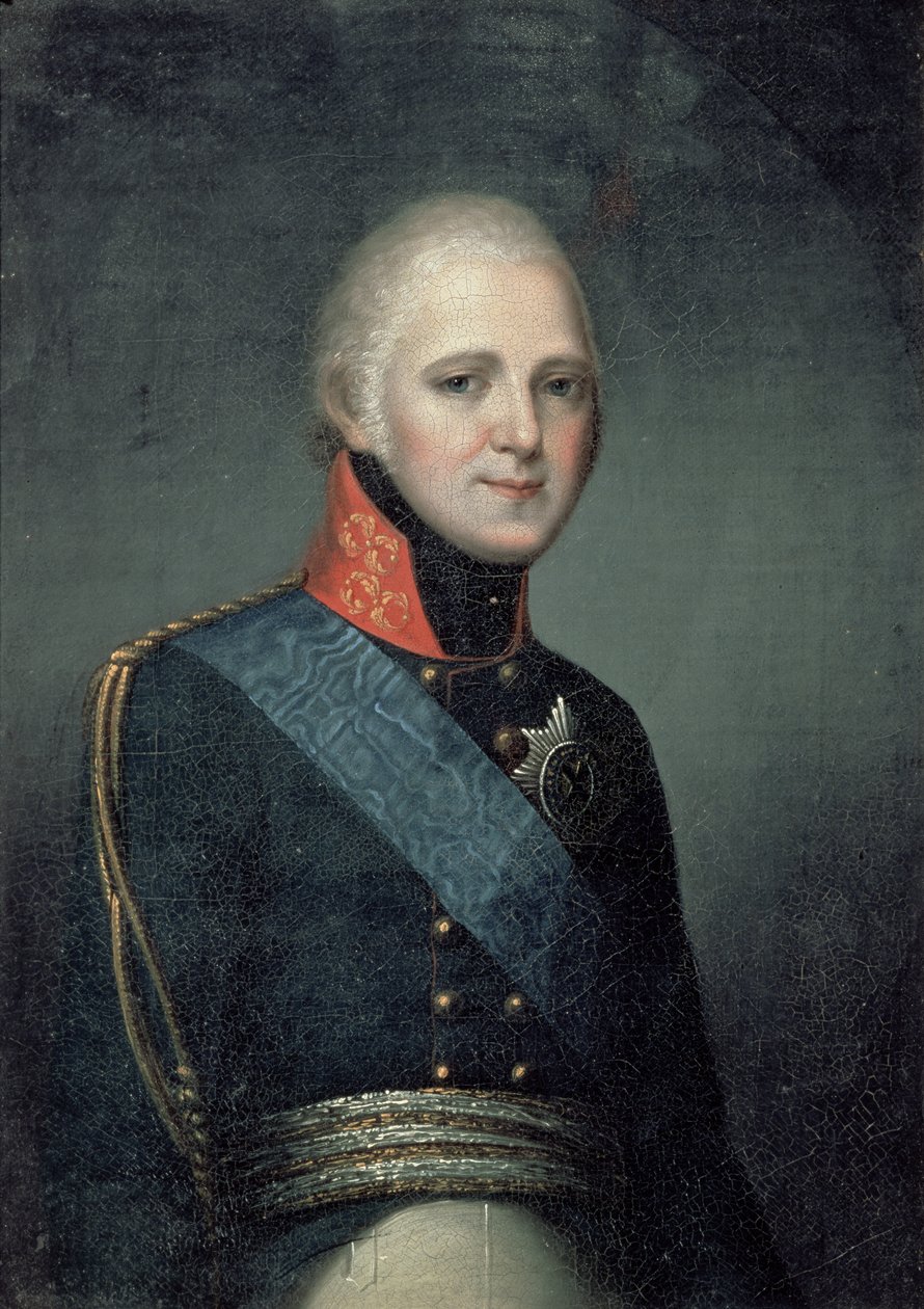 Keisari Aleksanteri I:n (1777-1825) muotokuva 1804 tekijältä Franz Gerhard von Kugelgen