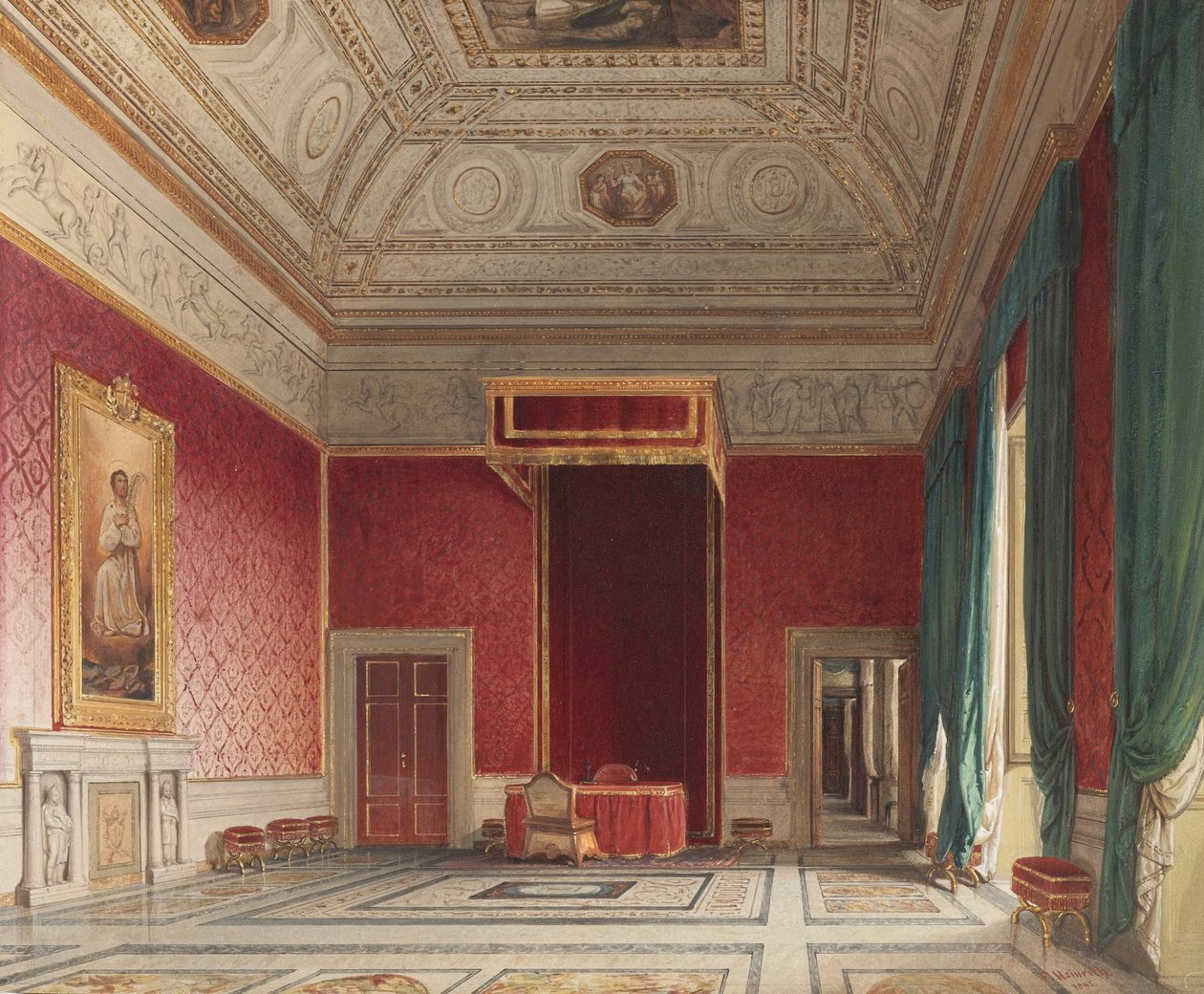Thorvaldsen Hall, Rooma tekijältä Franz Heinrich