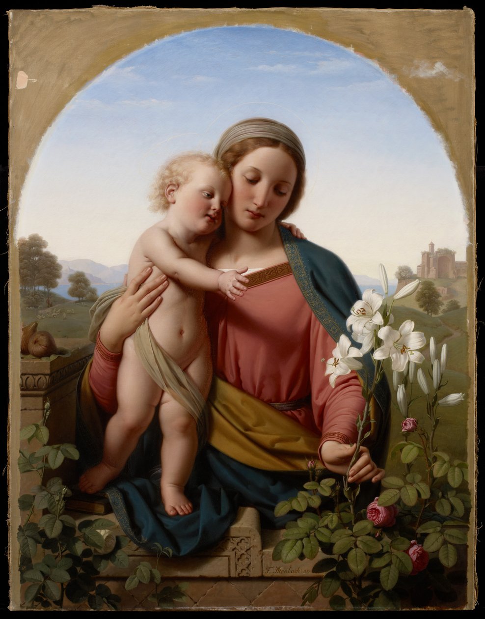 Madonna ja lapsi, 1855 tekijältä Franz Ittenbach