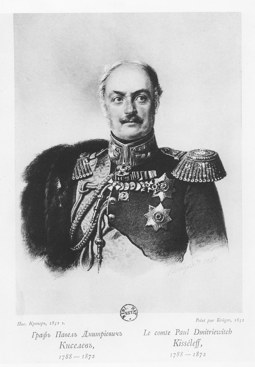 Kreivi Pavel Dmitrievich Kiseljov tekijältä Franz Krüger