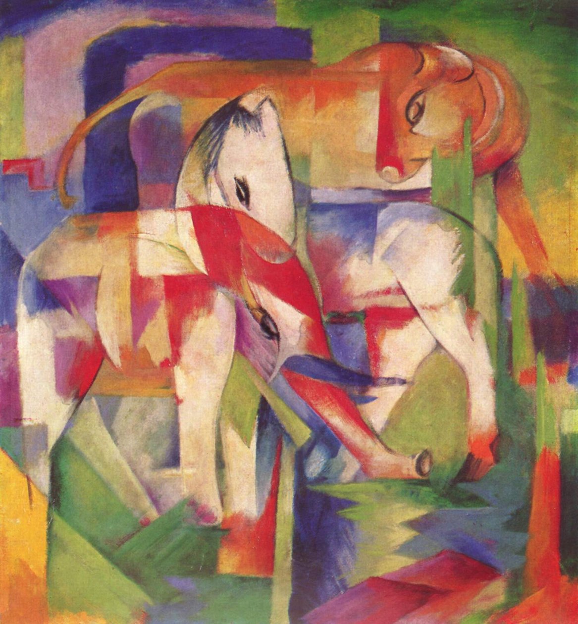 Elefant, Pferd, Rind, Talvi tekijältä Franz Marc