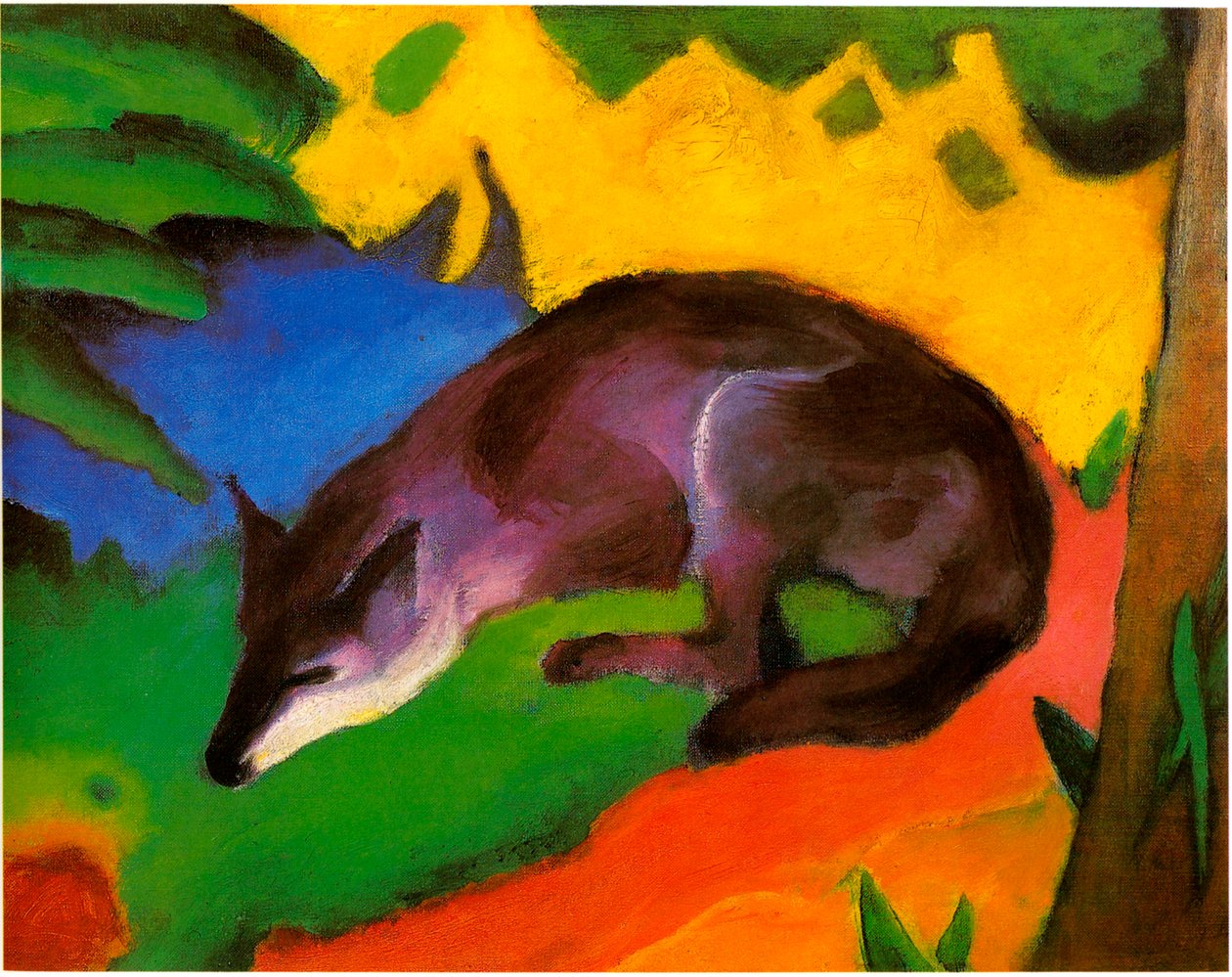 Sinimusta kettu tekijältä Franz Marc