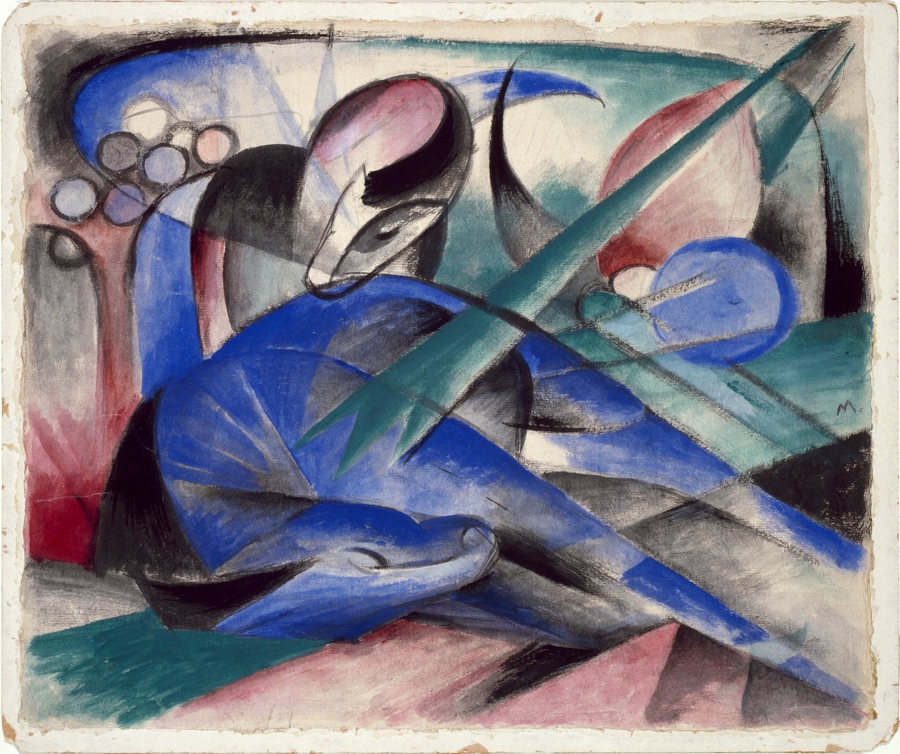 Unelmoiva hevonen tekijältä Franz Marc