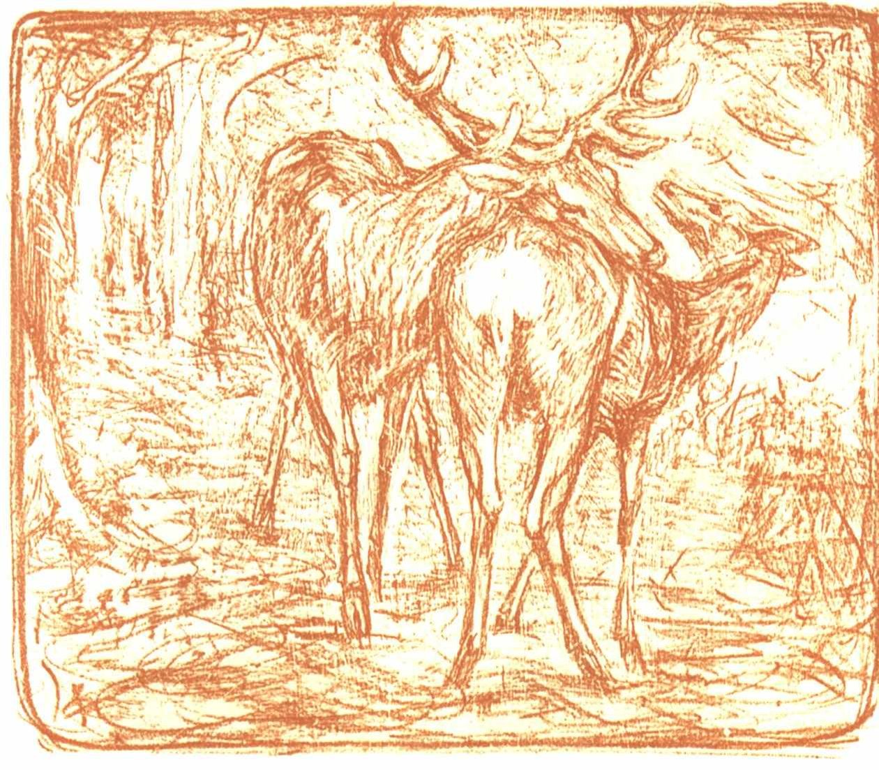 Hirsche tekijältä Franz Marc