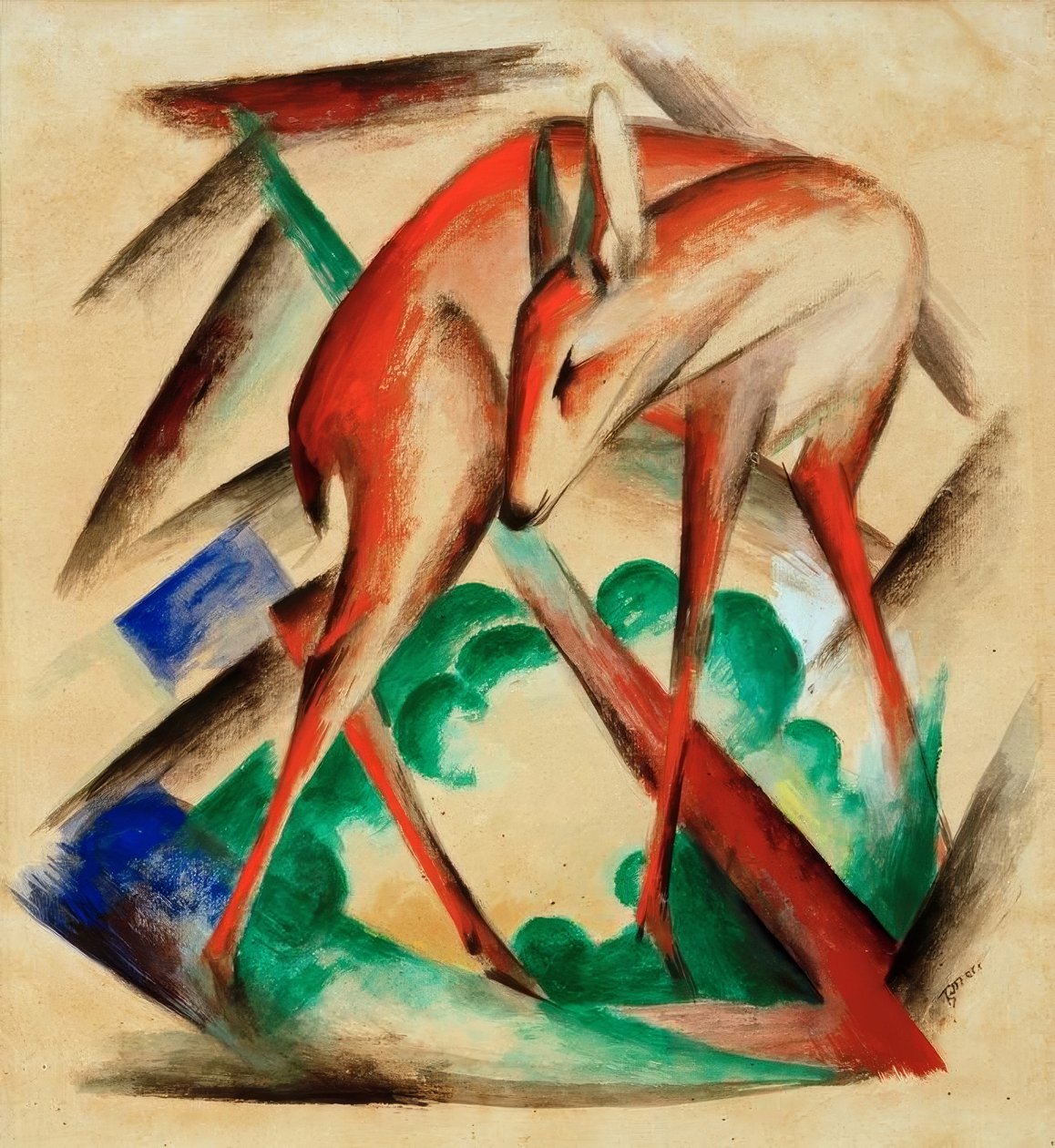 Reh (Rotes Reh) tekijältä Franz Marc