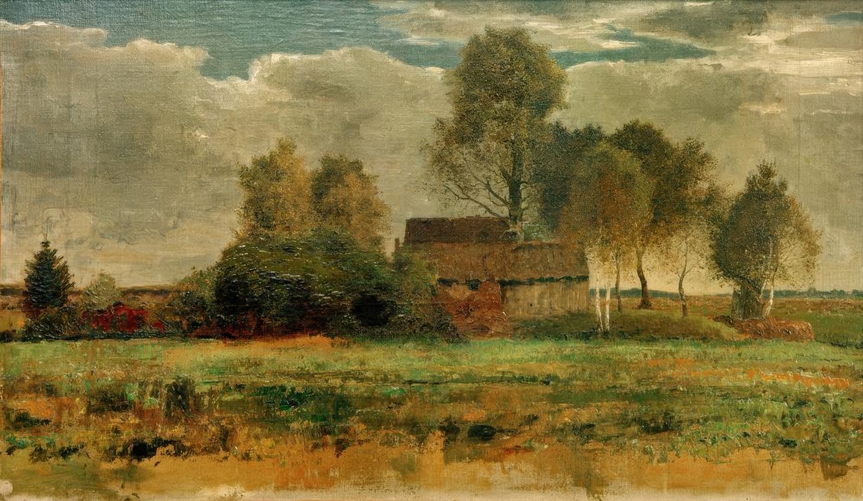 Torfhütten im Dachauer Moos tekijältä Franz Marc