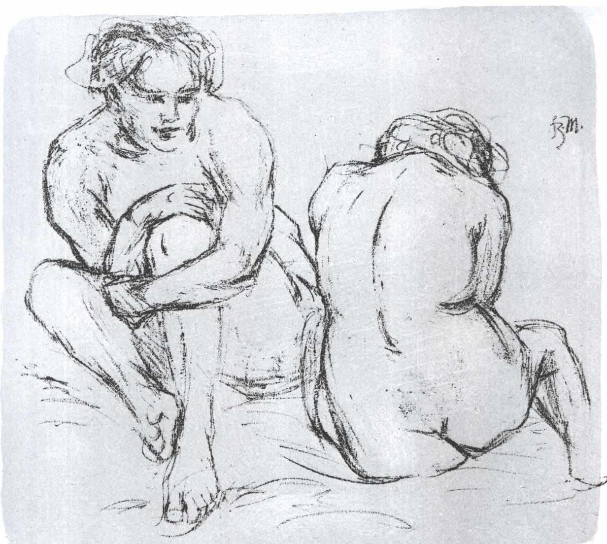 Zwei Akte tekijältä Franz Marc