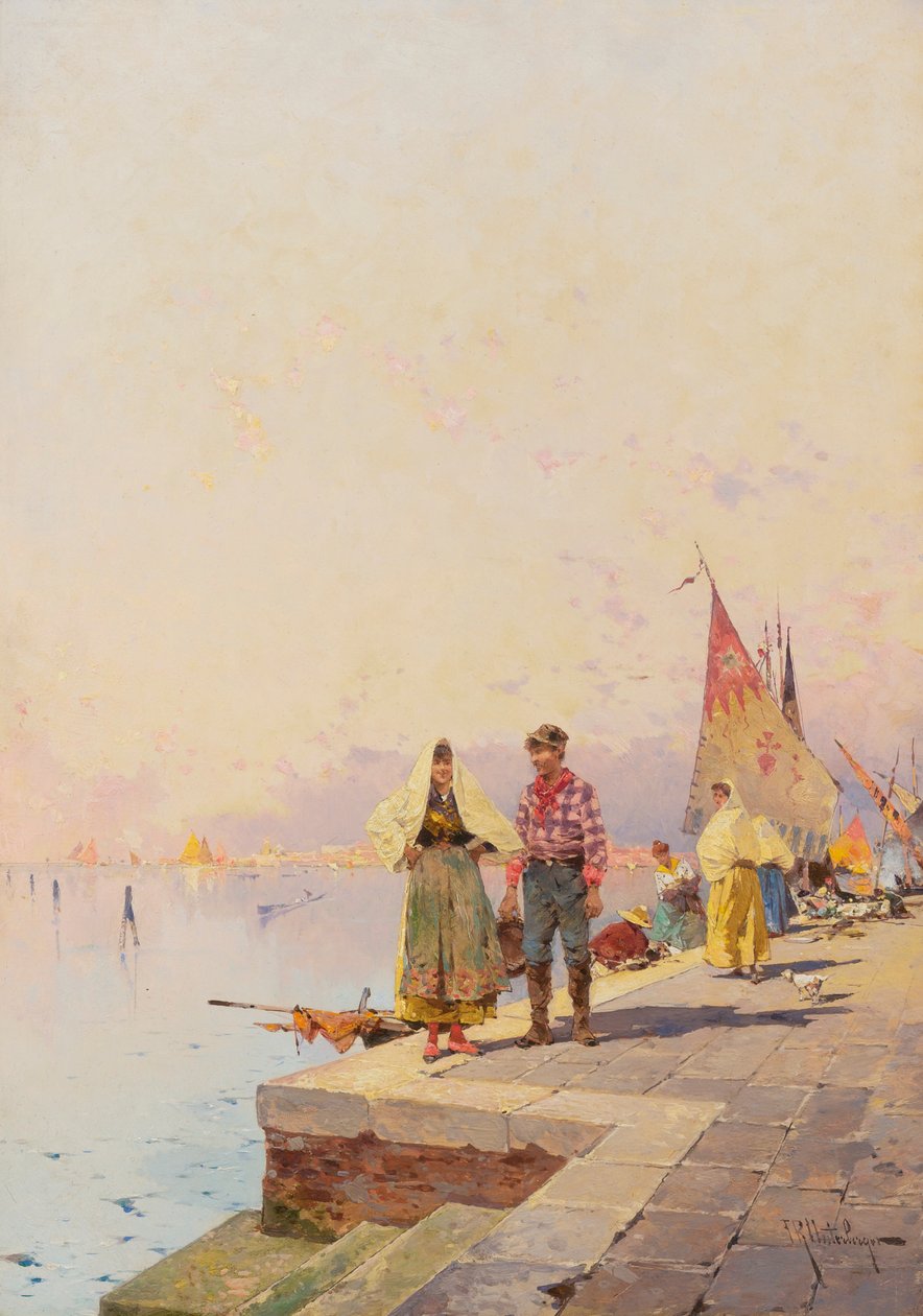 Sonniger Tag Venedigissä. tekijältä Franz Richard Unterberger