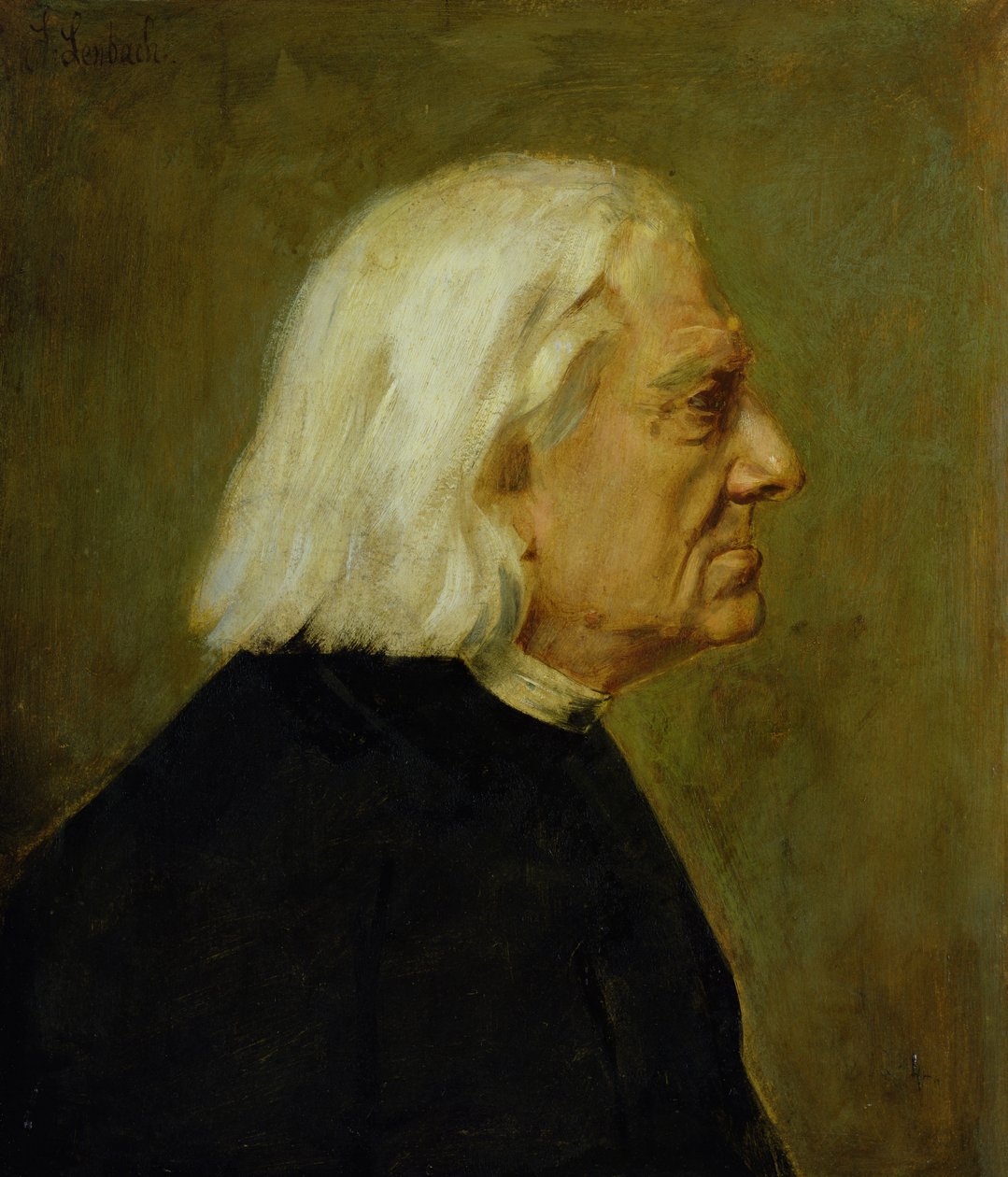 Säveltäjä Franz Liszt (1811-86), 1884 tekijältä Franz Seraph von Lenbach