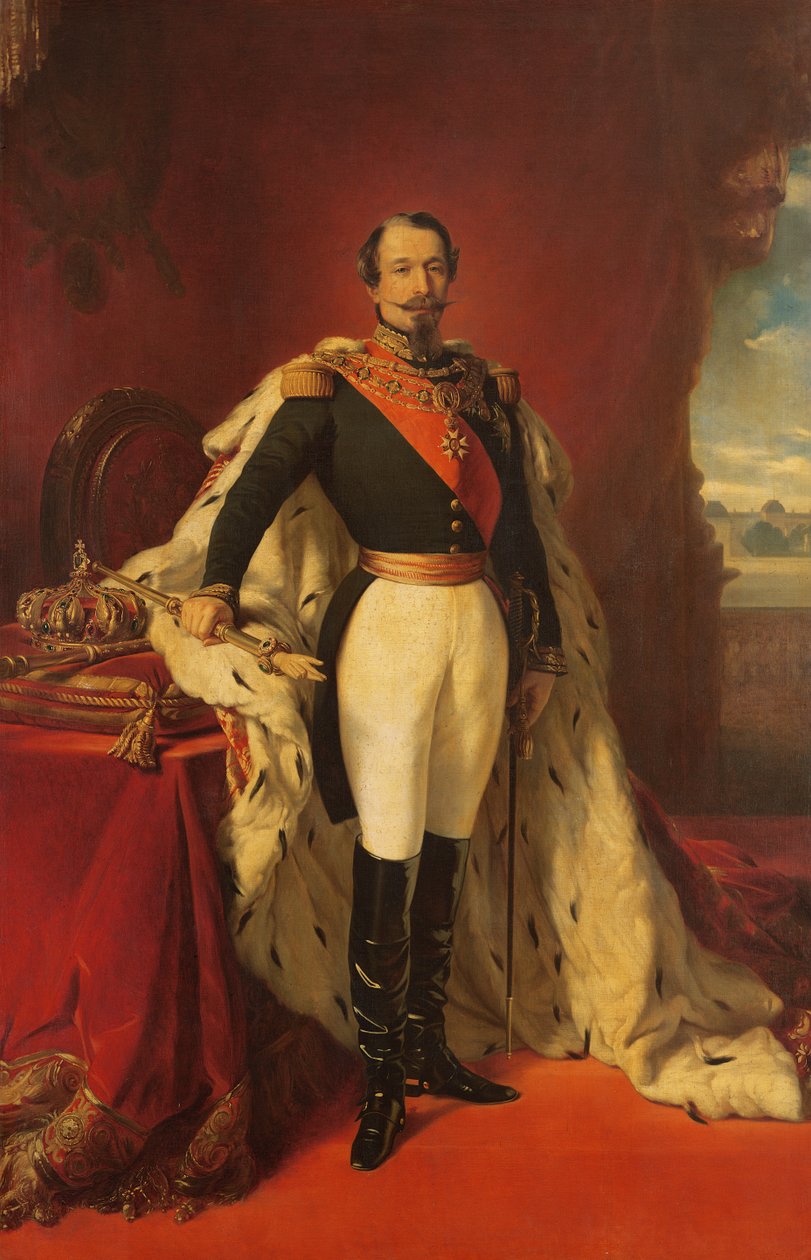 Ranskan keisarin Napoleon III:n (1808-73) muotokuva tekijältä Franz Xaver Winterhalter