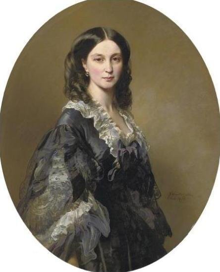 Prinsessa Elizaveta Alexandrovna Tchernichevan muotokuva tekijältä Franz Xaver Winterhalter