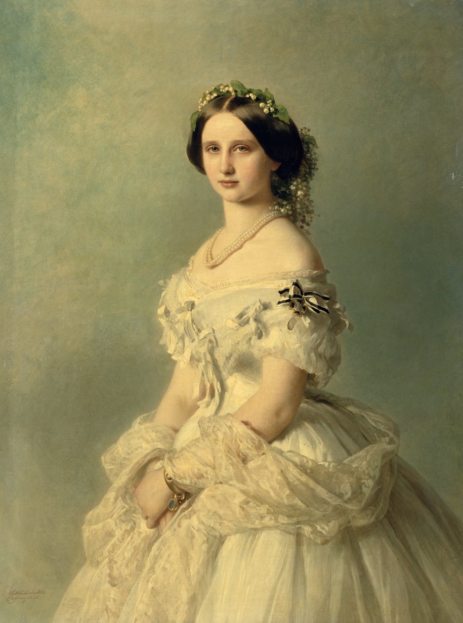 Badenin prinsessan muotokuva, 1856 tekijältä Franz Xaver Winterhalter