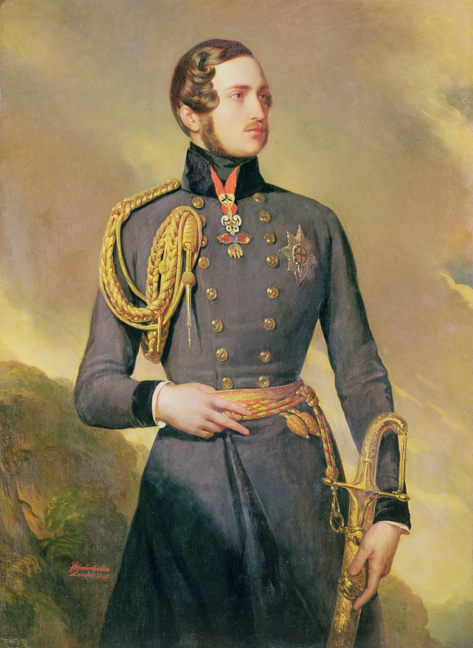 Muotokuva Saxe-Coburg-Gothan prinssipuoliso Albert (1819-1861), 1842 tekijältä Franz Xaver Winterhalter