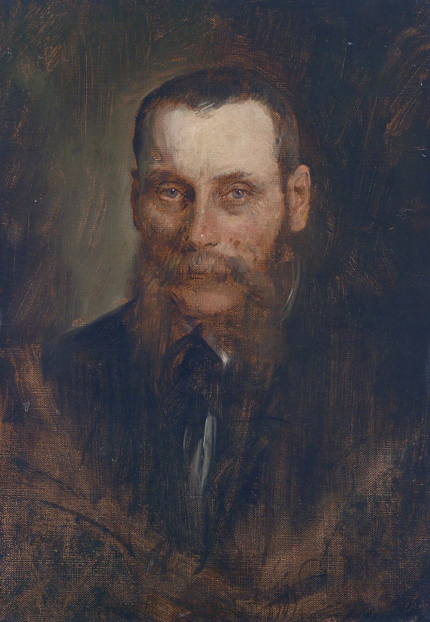Porträt des Wiener Kunsthändlers Georg Plach tekijältä Franz Seraph von Lenbach