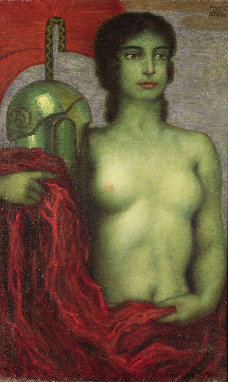 Athena, noin 1923 tekijältä Franz von Stuck
