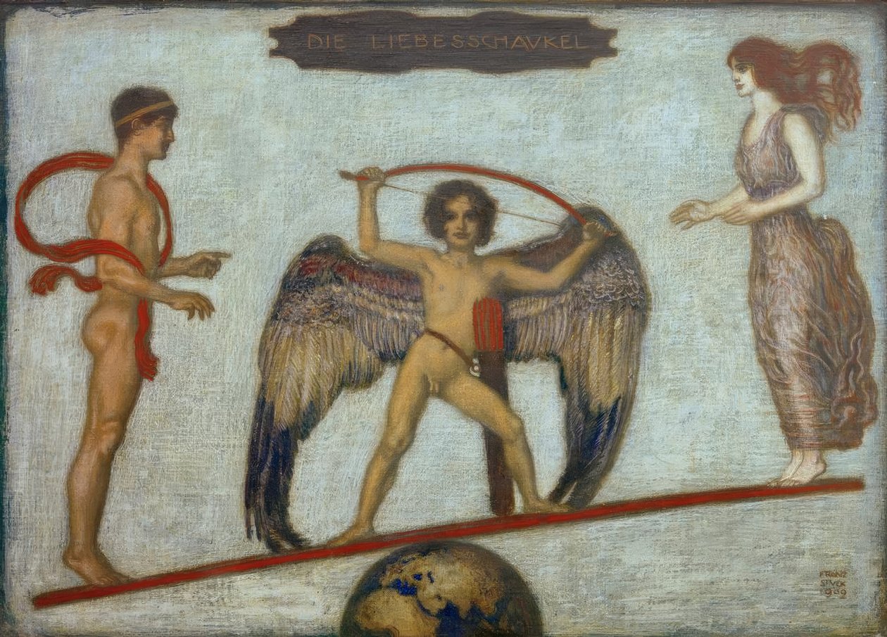 Die Liebesschaukel tekijältä Franz von Stuck