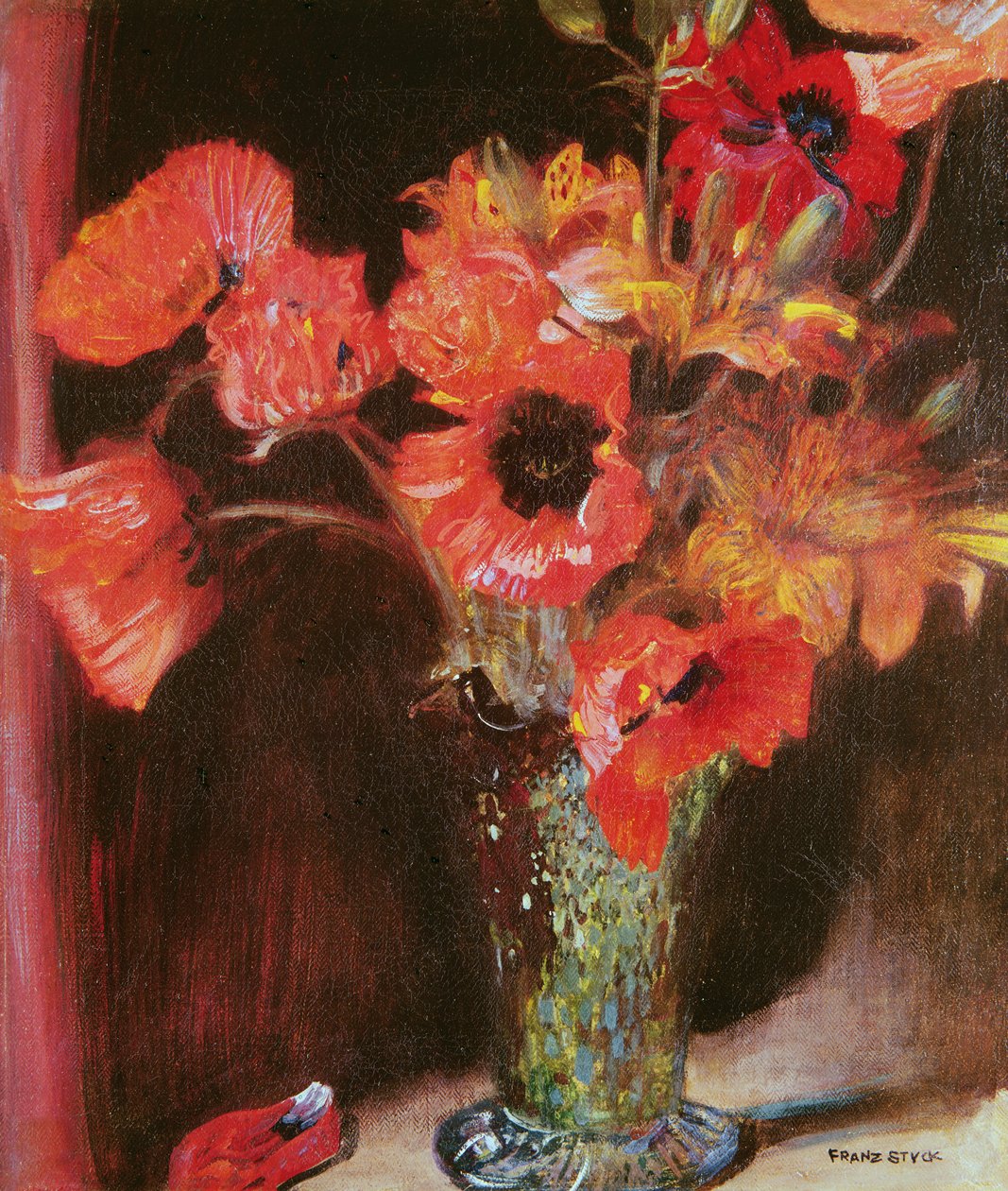 Asetelma, noin 1893 tekijältä Franz von Stuck