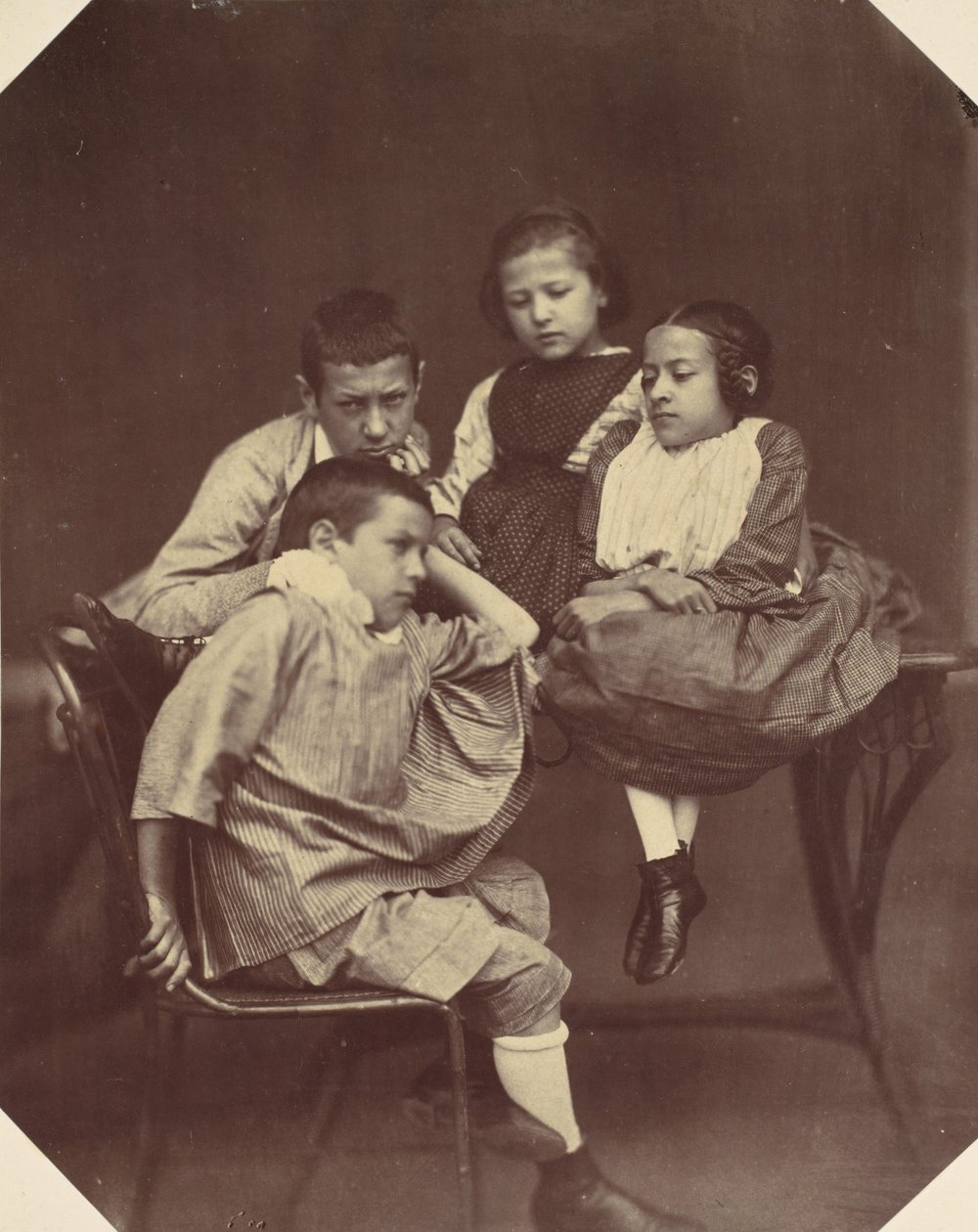 Alfons, Eugen, Marie ja Hermine Antoine, 1850-60-luvut. tekijältä Franz Antoine