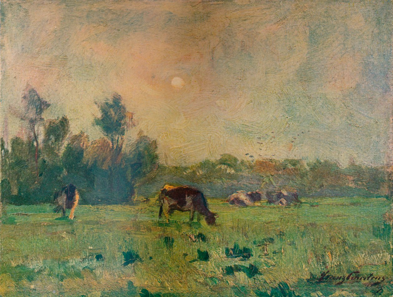 "Aamu, marraskuu", 1908 tekijältä Franz Courtens