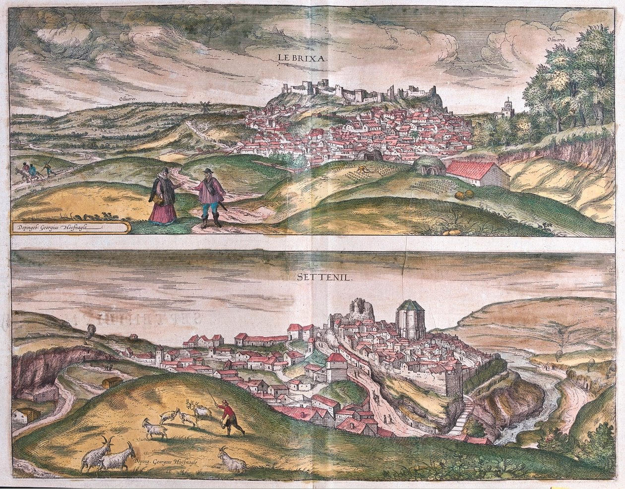 Lebrija ja Setenil - Espanja (kaiverrus tekijältä Franz Hogenberg