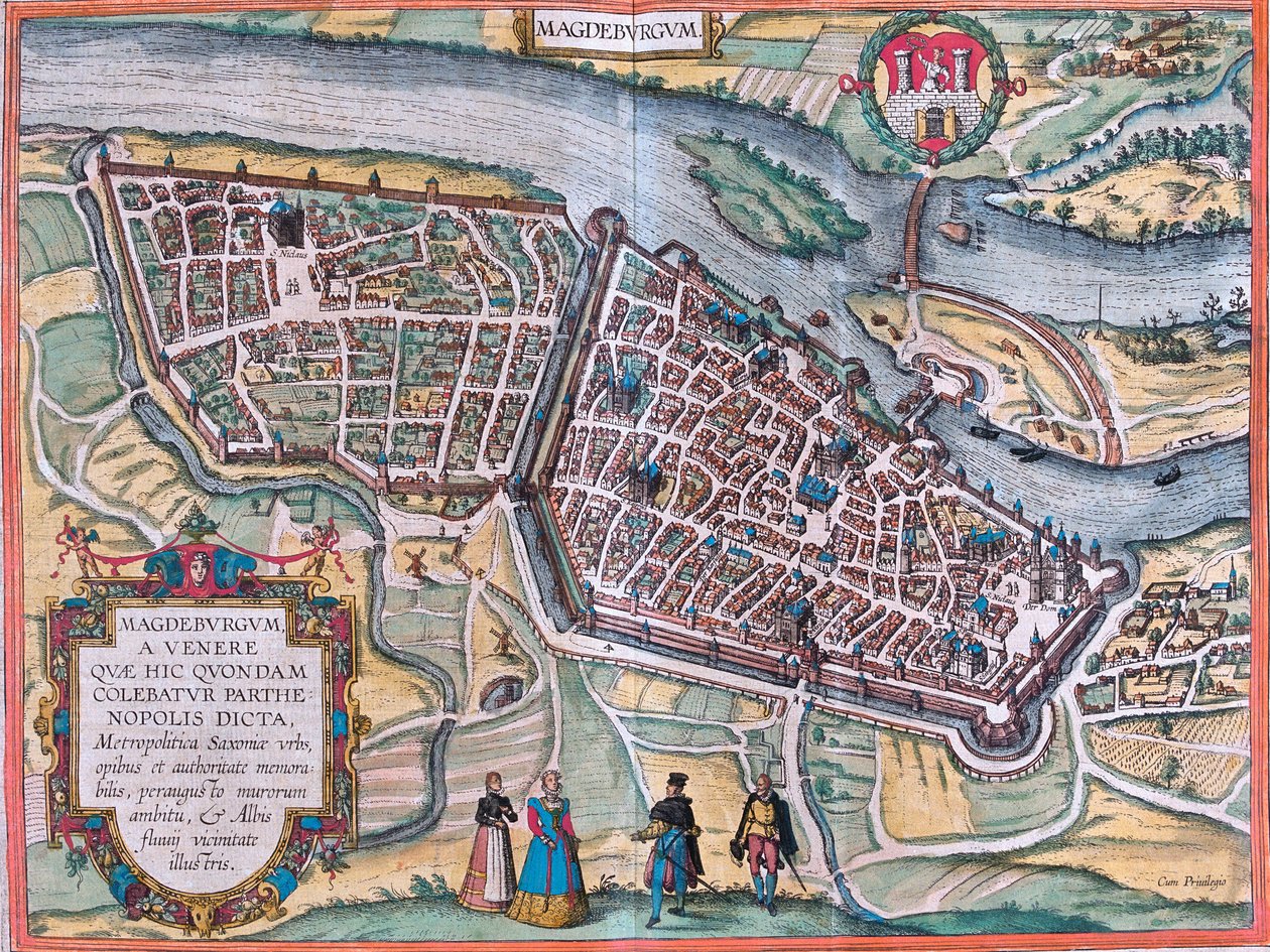 Magdeburgin suunnitelma (Magdeburgum), Saksa (etsaus tekijältä Franz Hogenberg