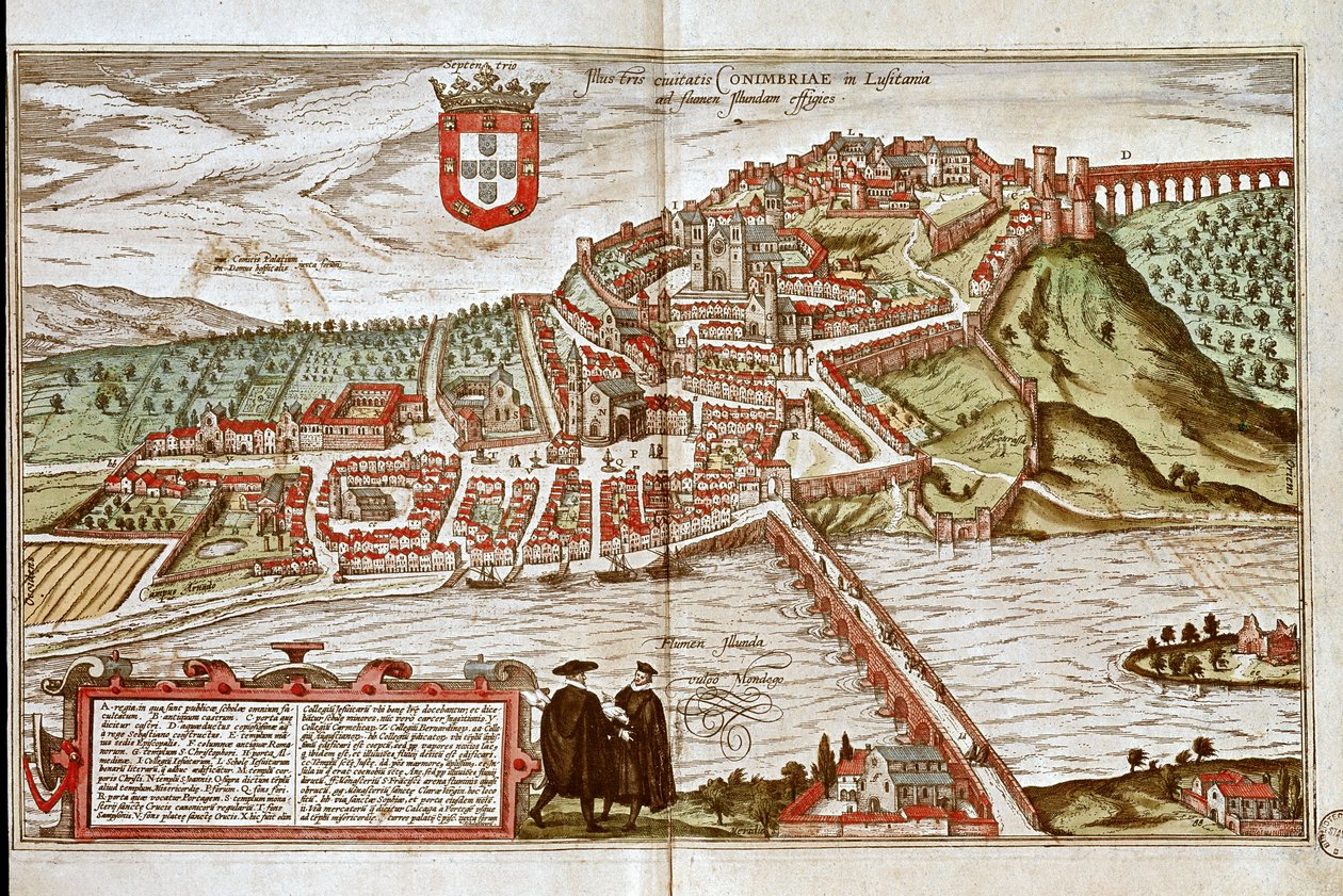 Coimbran kartta (kaiverrus tekijältä Franz Hogenberg