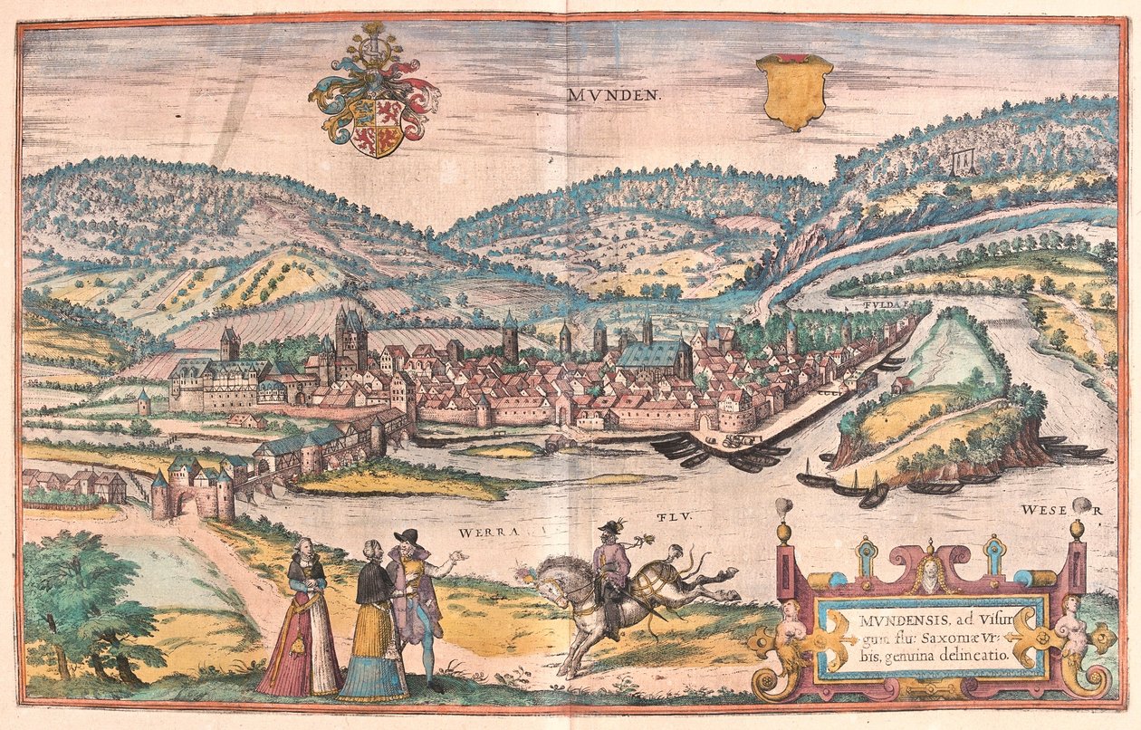 Munden, Saksa (kaiverrus tekijältä Franz Hogenberg